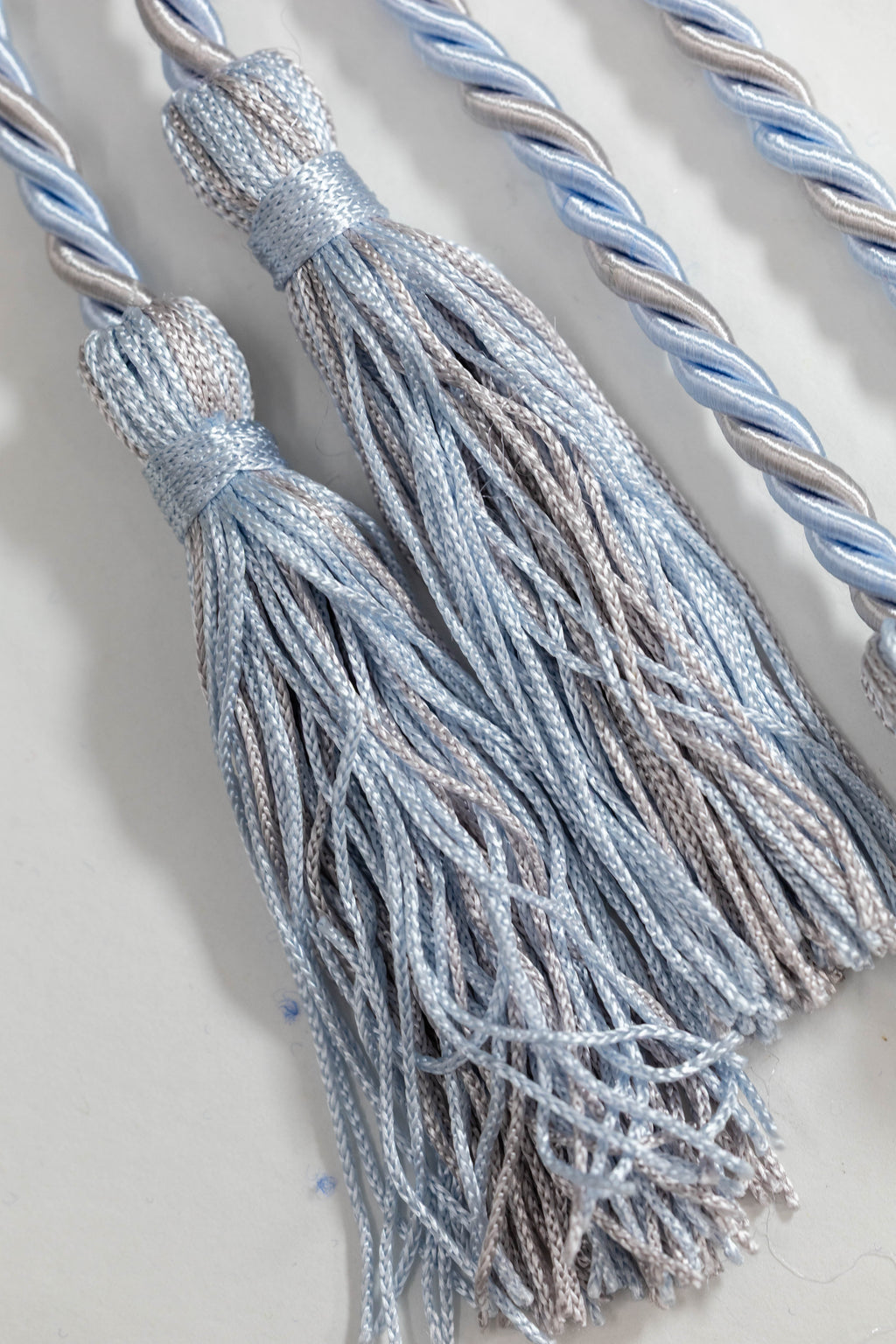 LIGHT BLUE, LIGHT BLUE, SILVER GRADUATION CORD, HONOR CORD