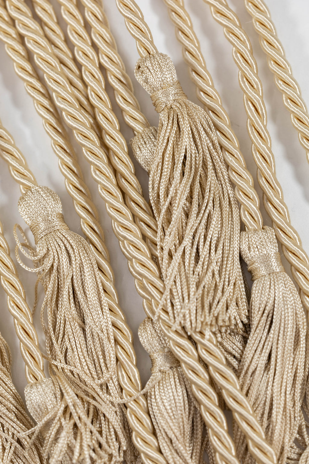 LIGHT GOLD GRADUATION CORD, HONOR CORD SOLID