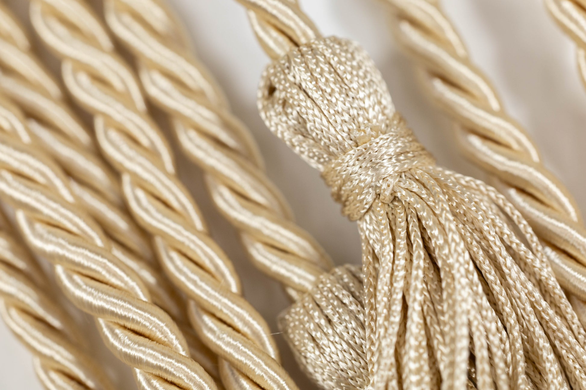 LIGHT GOLD GRADUATION CORD, HONOR CORD SOLID
