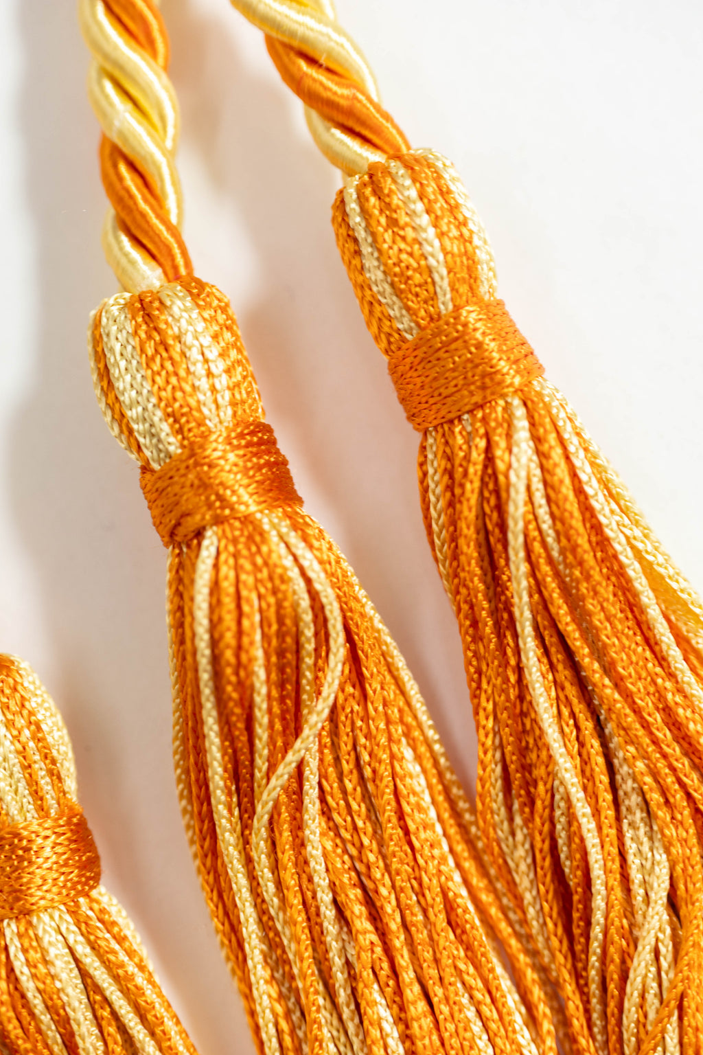 MAIZE, MAIZE, ORANGE GRADUATION CORD, HONOR CORD