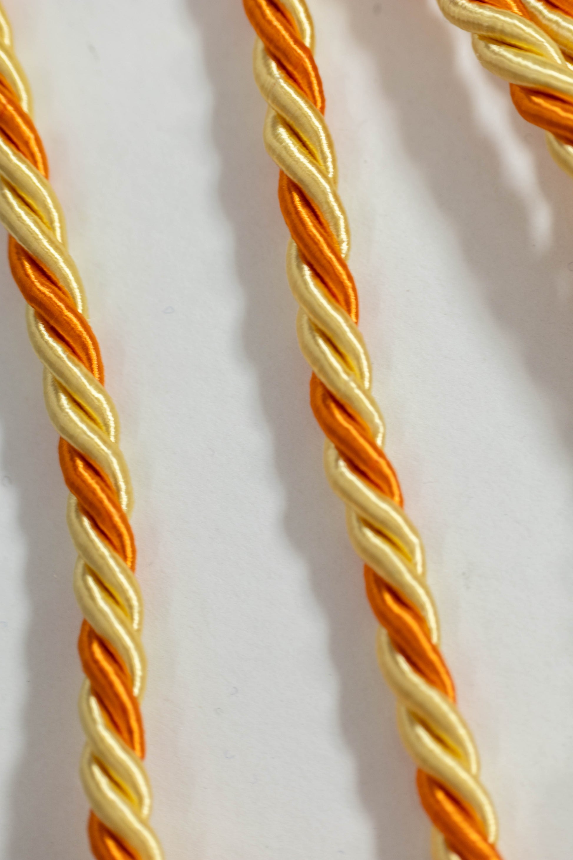MAIZE, MAIZE, ORANGE GRADUATION CORD, HONOR CORD