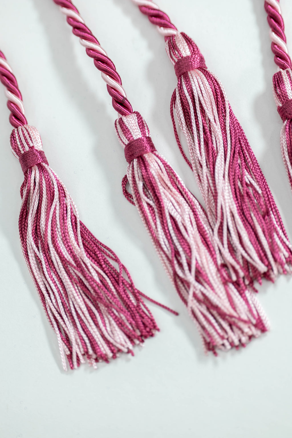MAROON, MAROON, PINK GRADUATION CORD, HONOR CORD