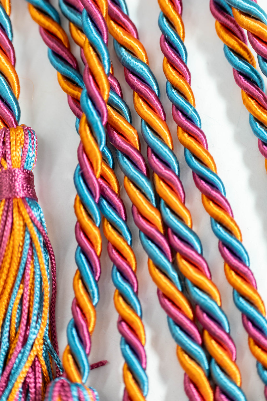 MAROON, MING BLUE, ORANGE GRADUATION CORD, HONOR CORD