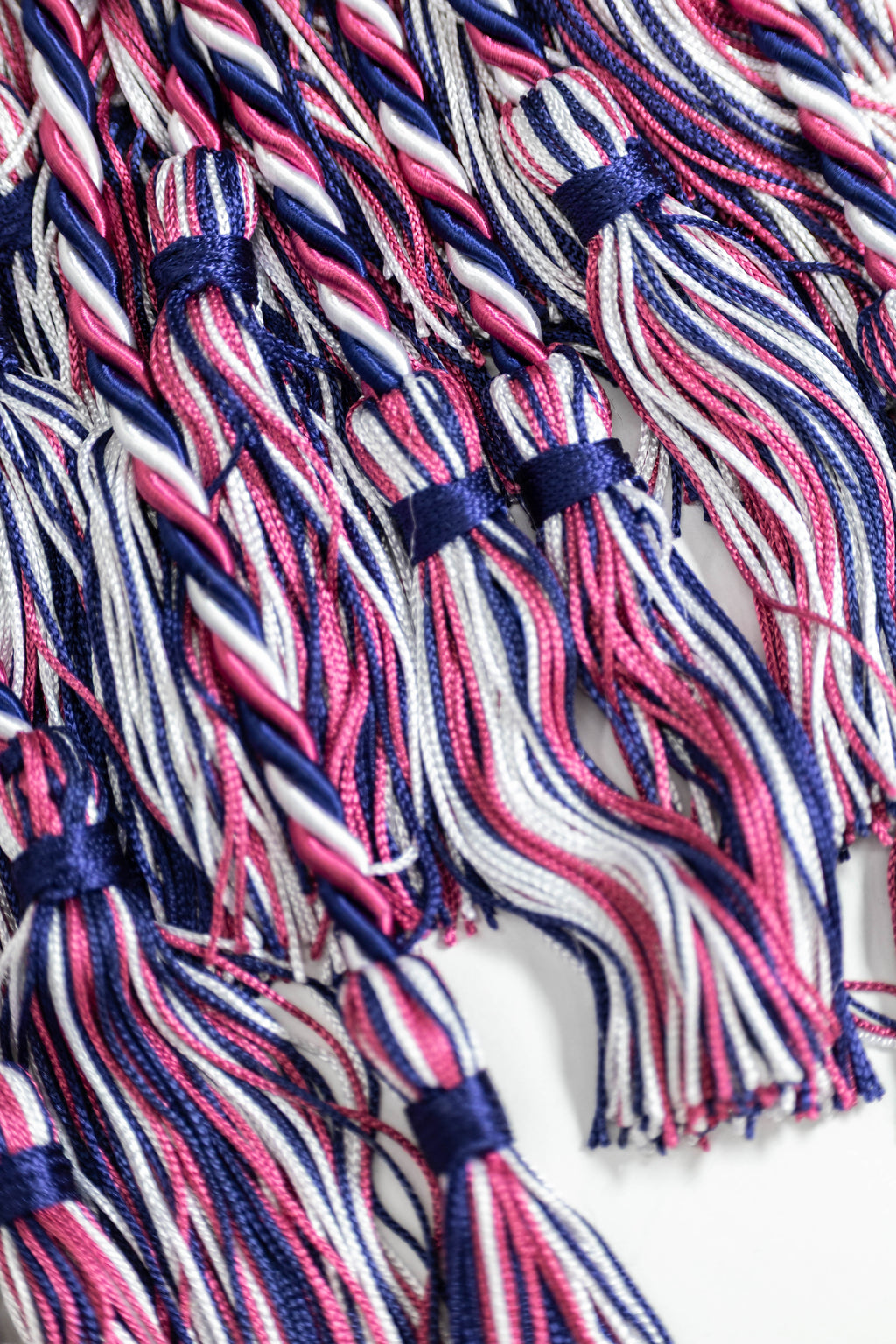 MAROON, NAVY, WHITE GRADUATION CORD, HONOR CORD