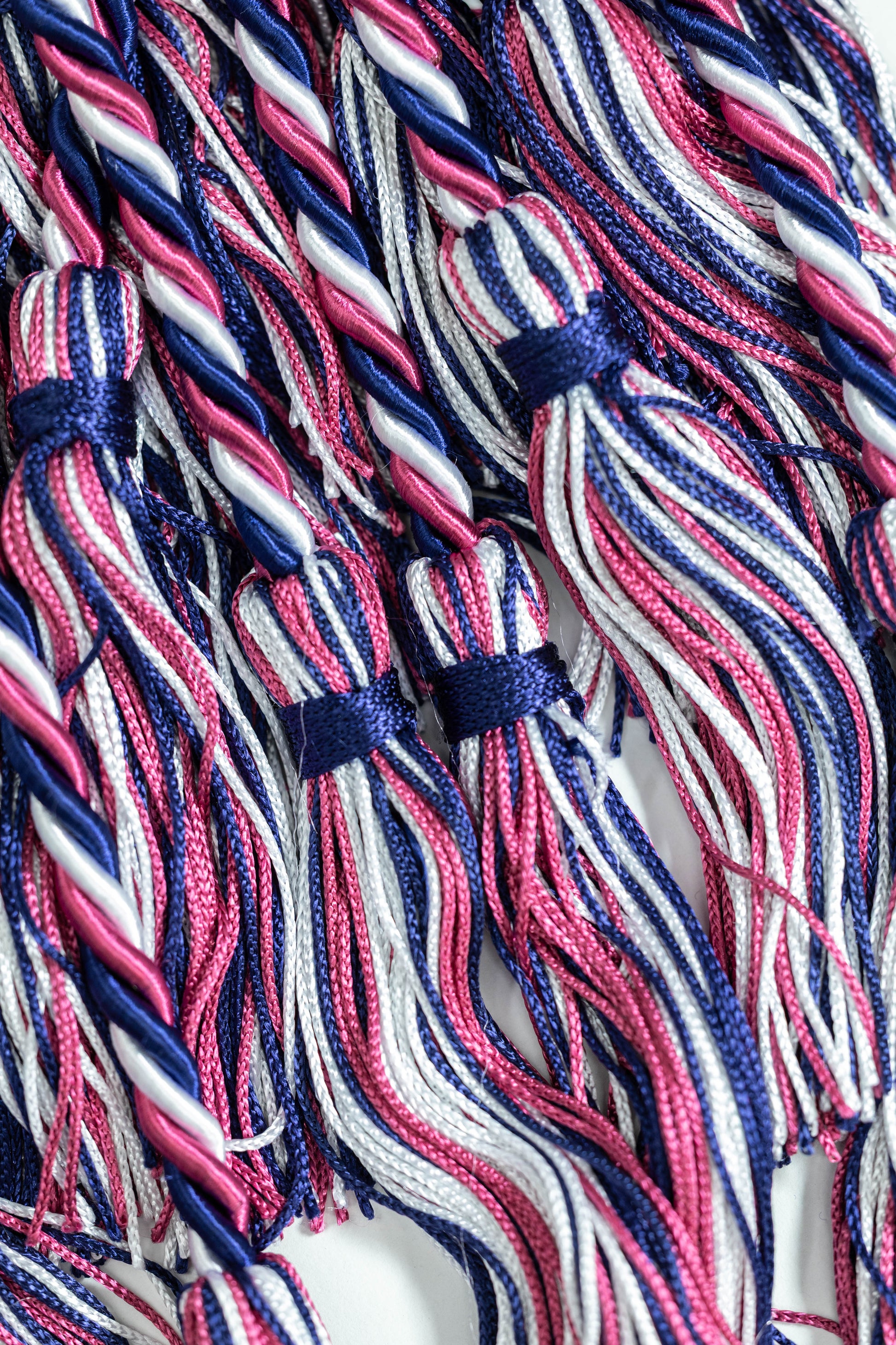 MAROON, NAVY, WHITE GRADUATION CORD, HONOR CORD