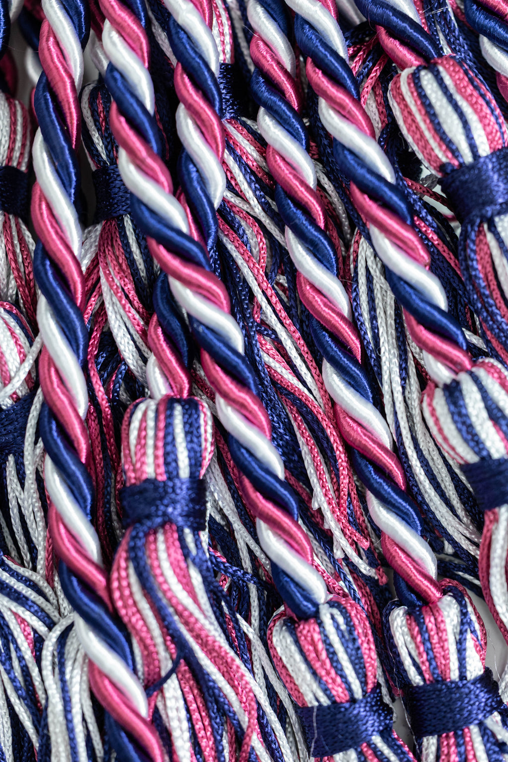 MAROON, NAVY, WHITE GRADUATION CORD, HONOR CORD