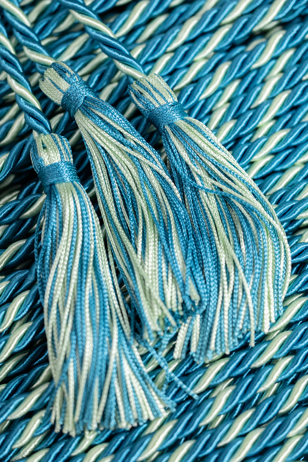 Ming Blue, Ming Blue, Mint Graduation cord, Honor Cord