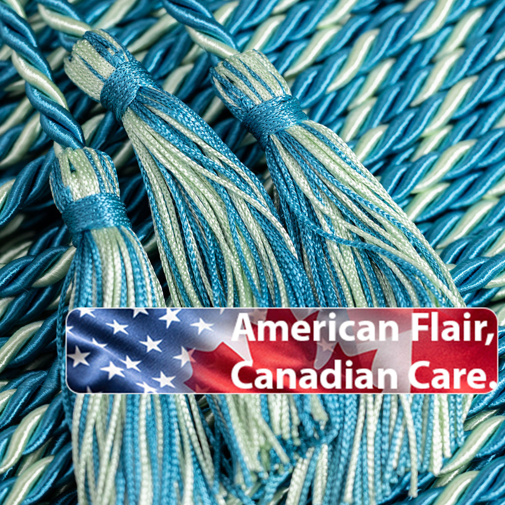 Ming Blue, Ming Blue, Mint Graduation cord, Honor Cord