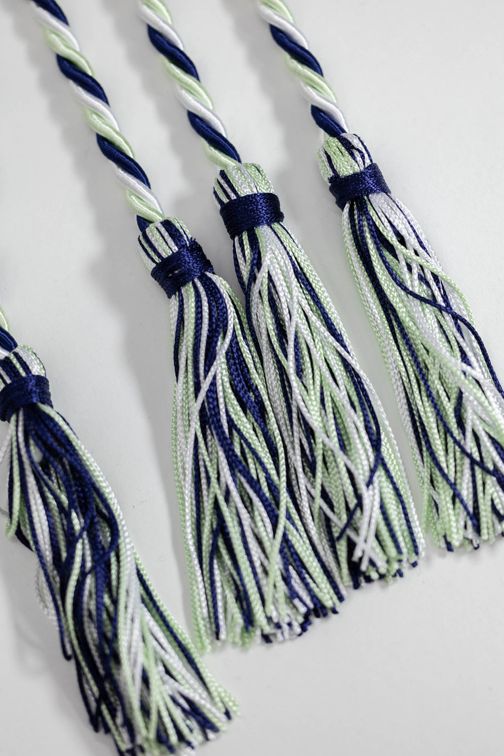 MINT, NAVY, WHITE GRADUATION CORD, HONOR CORD