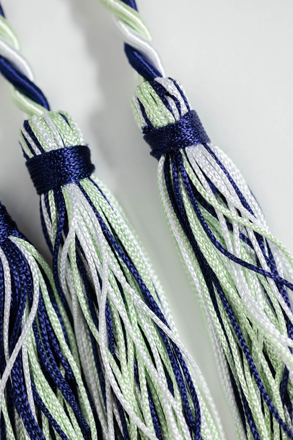 MINT, NAVY, WHITE GRADUATION CORD, HONOR CORD