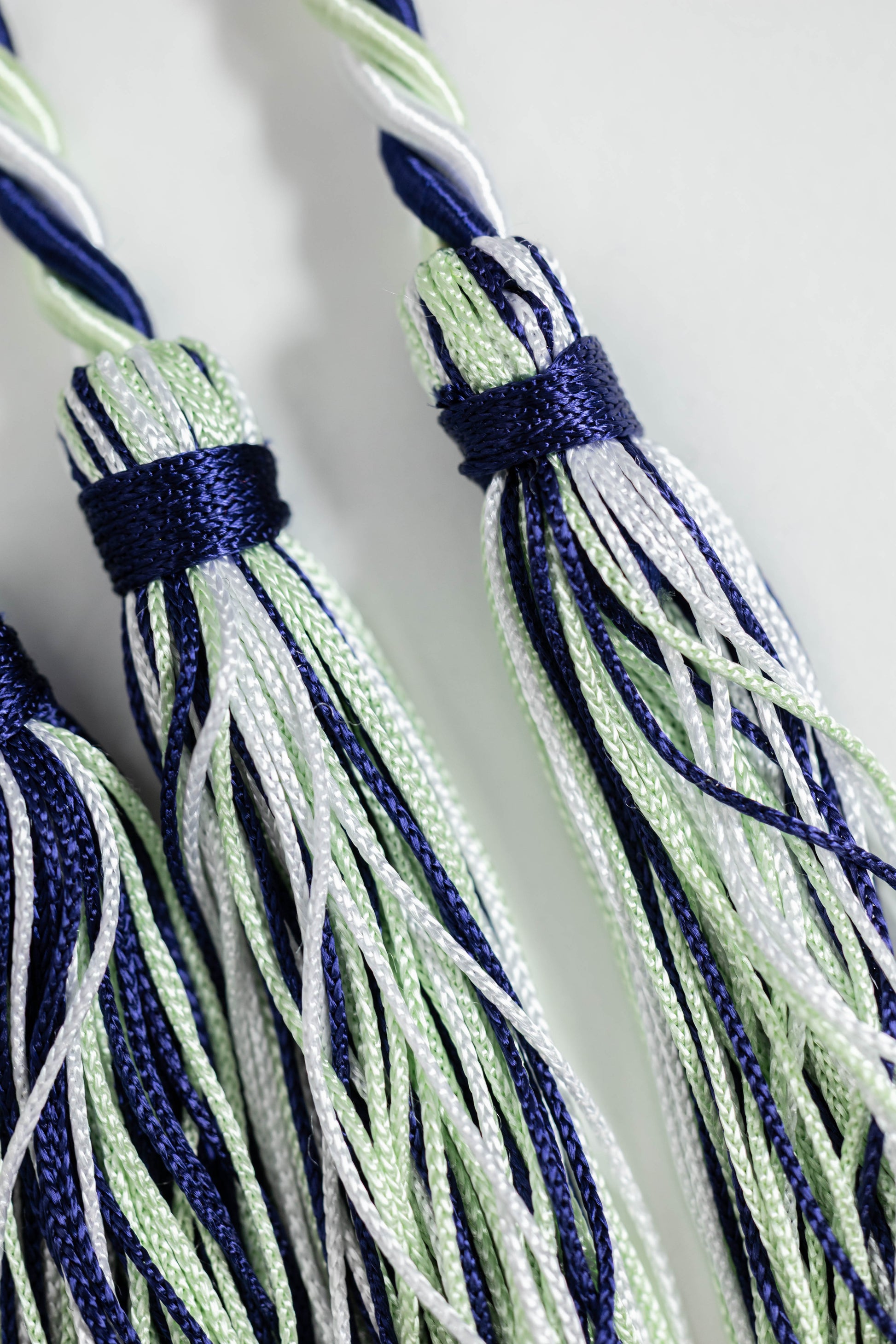 MINT, NAVY, WHITE GRADUATION CORD, HONOR CORD