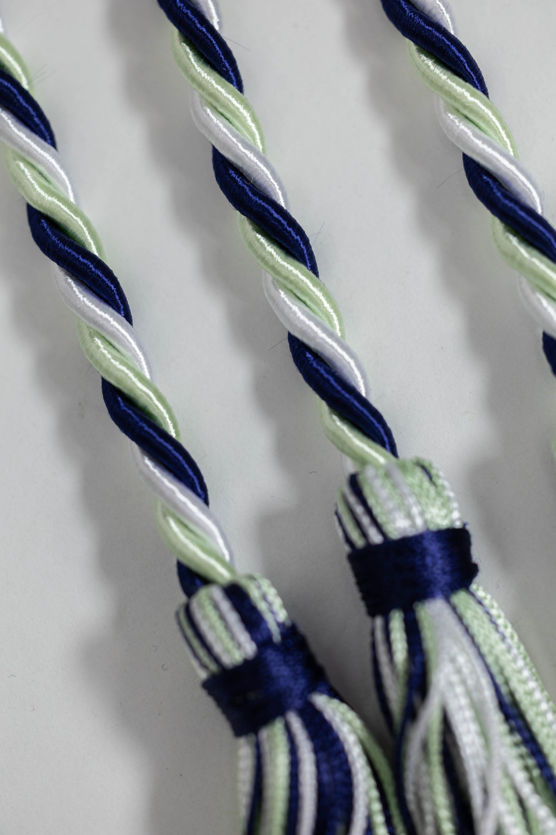 MINT, NAVY, WHITE GRADUATION CORD, HONOR CORD