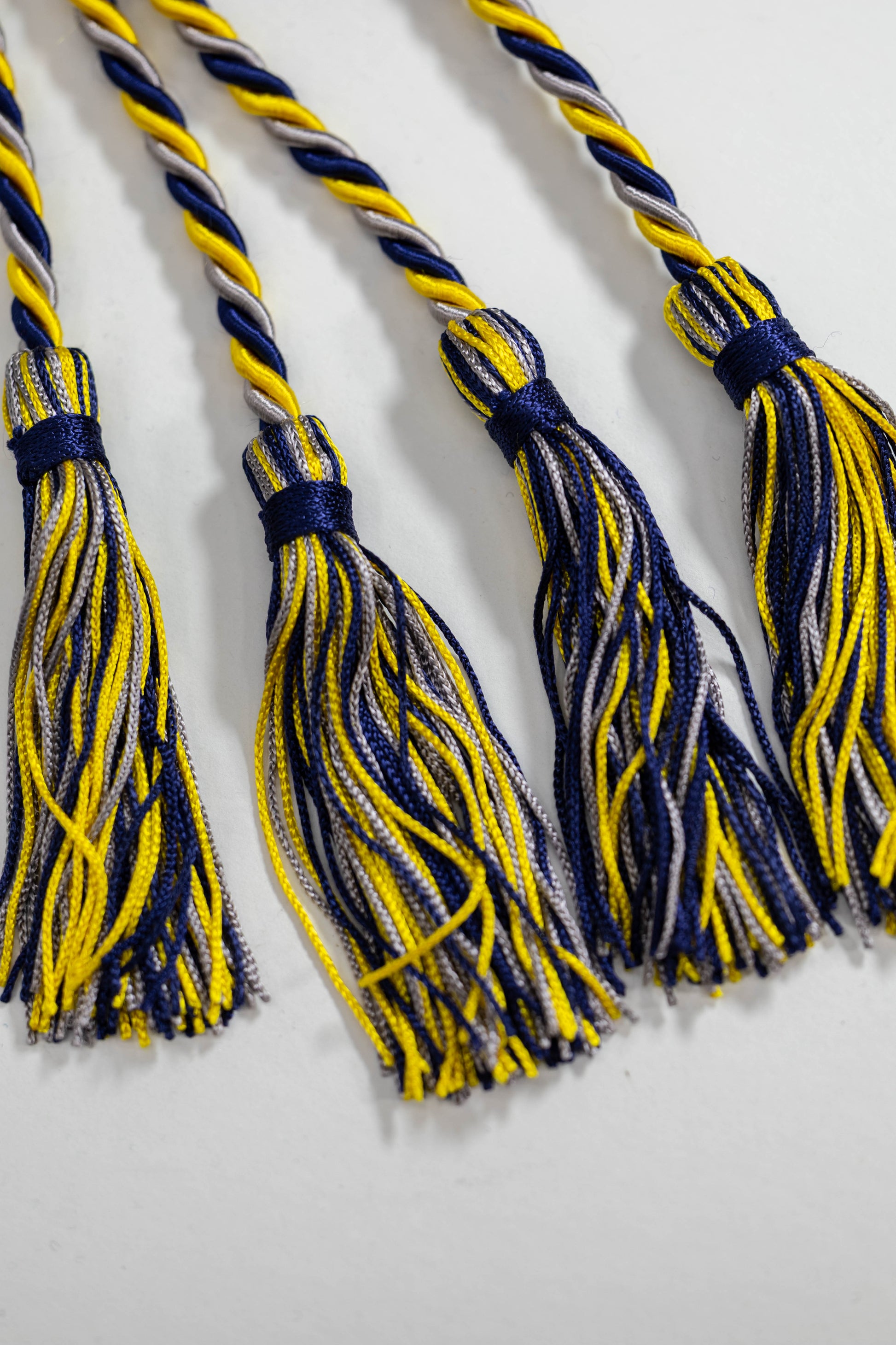 Gold, Navy, Platinum Graduation cord, Honor Cord