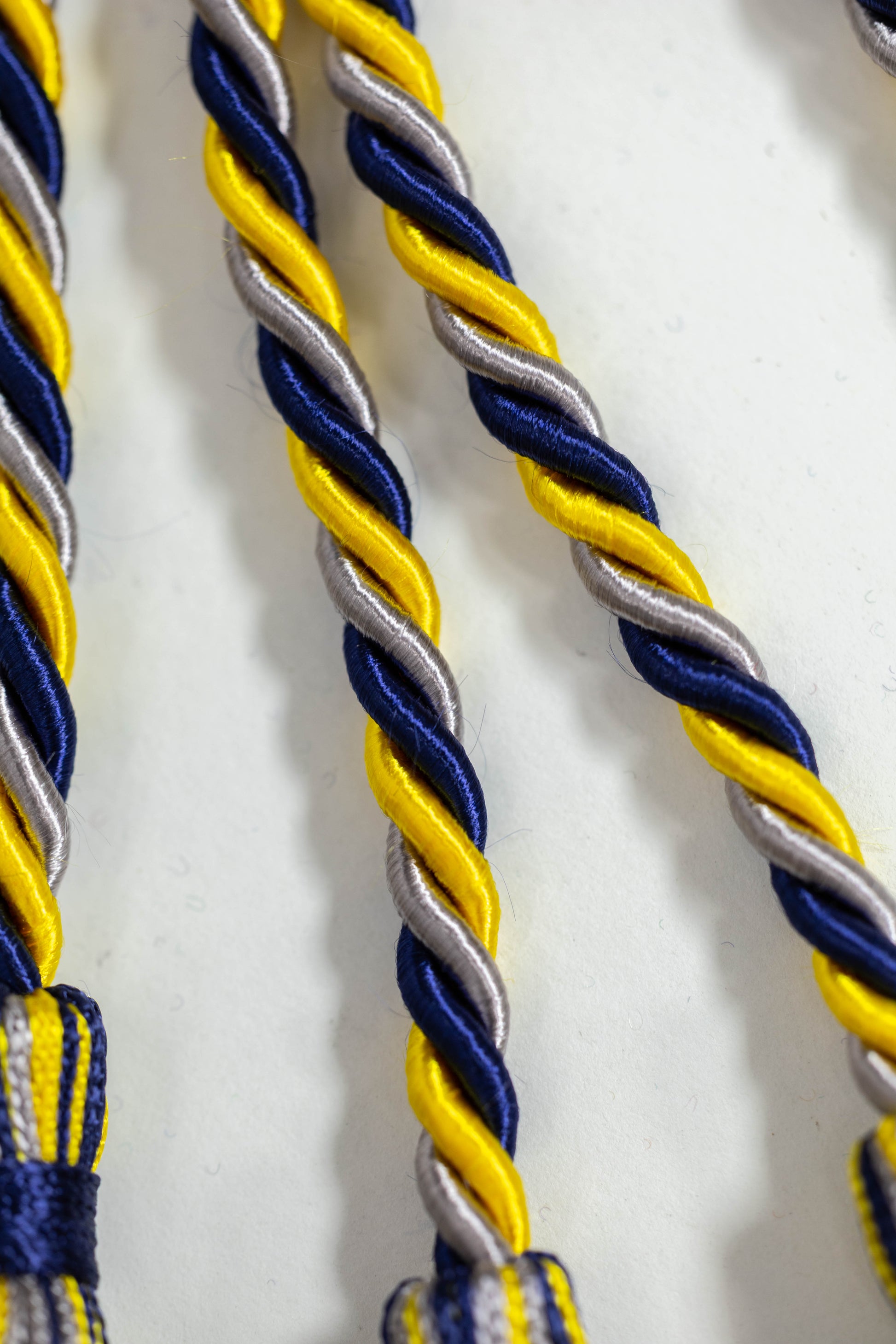 Gold, Navy, Platinum Graduation cord, Honor Cord