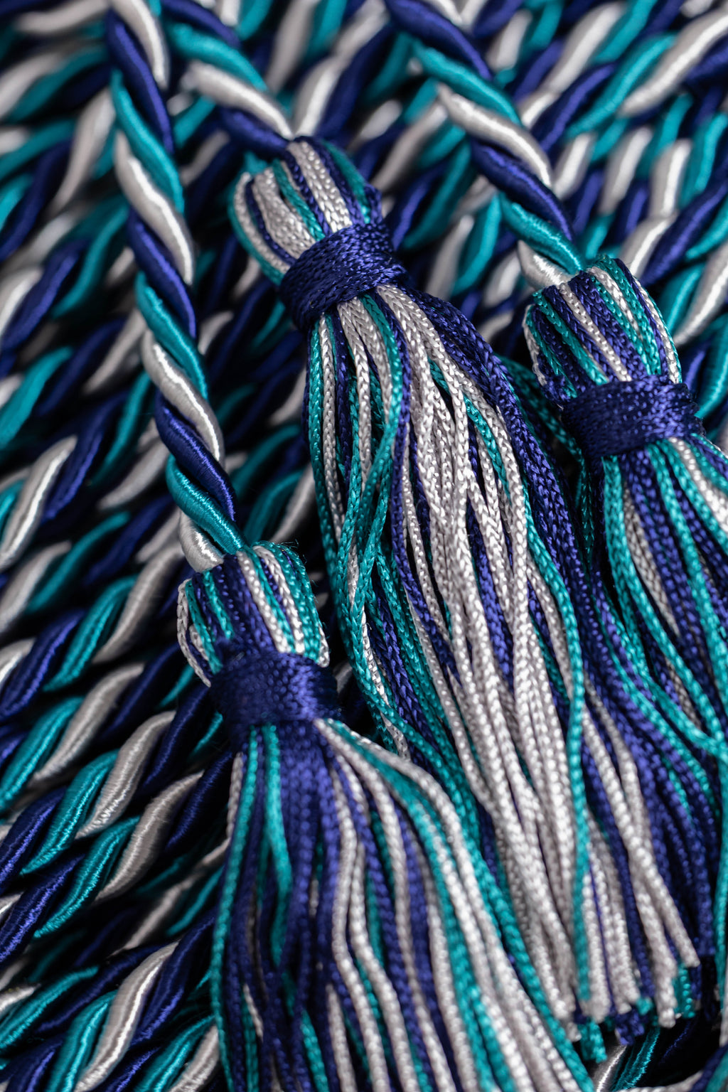 NAVY, SILVER, TEAL GRADUATION CORD, HONOR CORD (Copy)