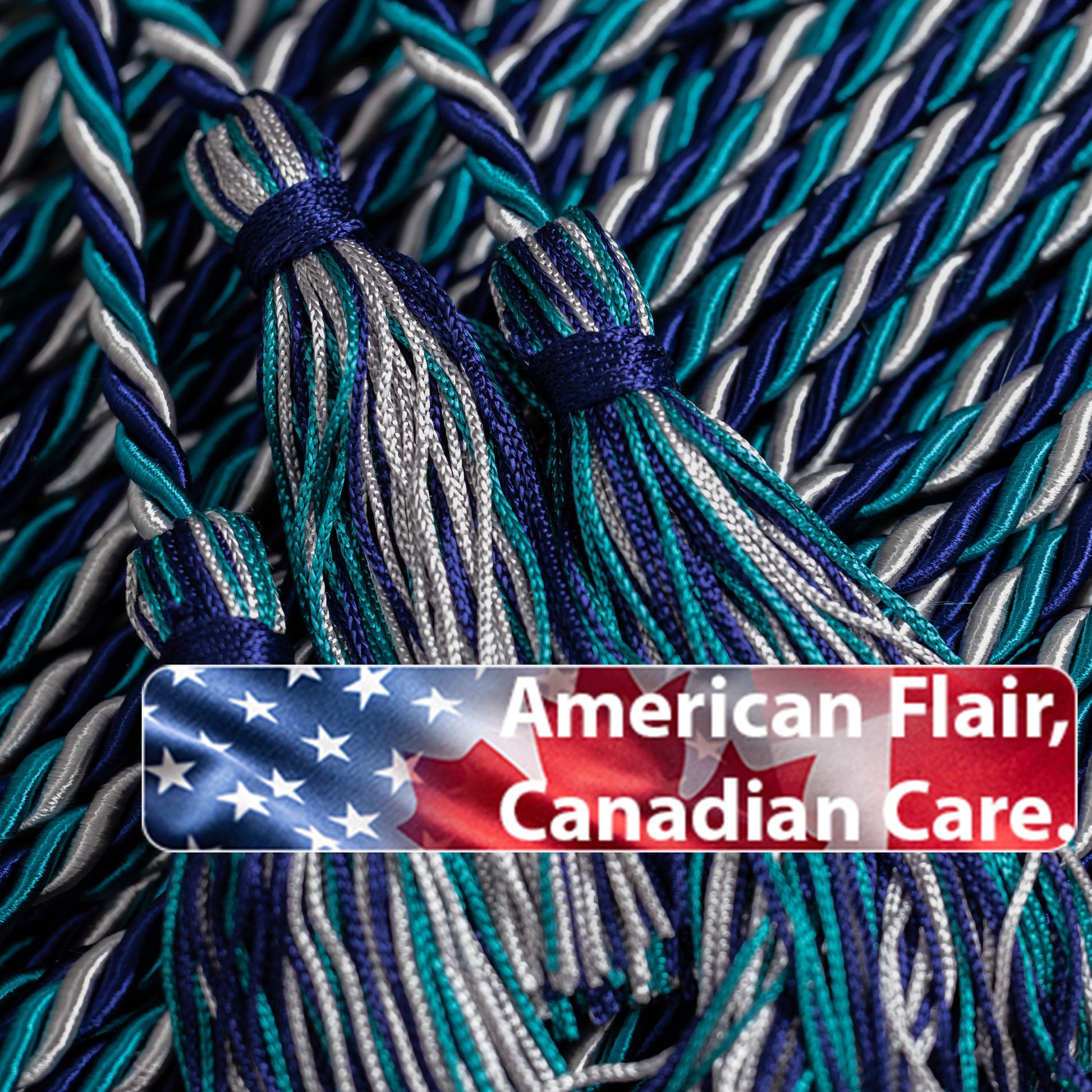 NAVY, SILVER, TEAL GRADUATION CORD, HONOR CORD (Copy)