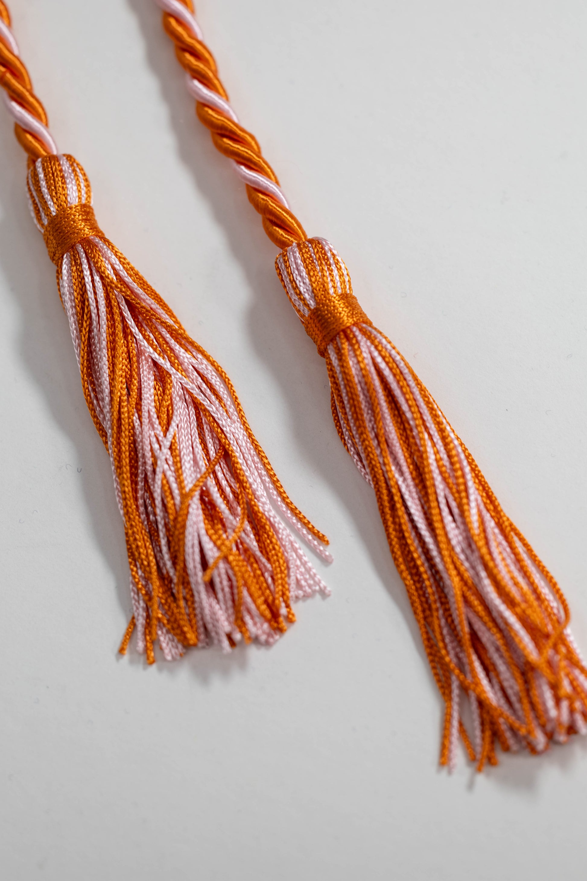 ORANGE, ORANGE, PINK GRADUATION CORD, HONOR CORD