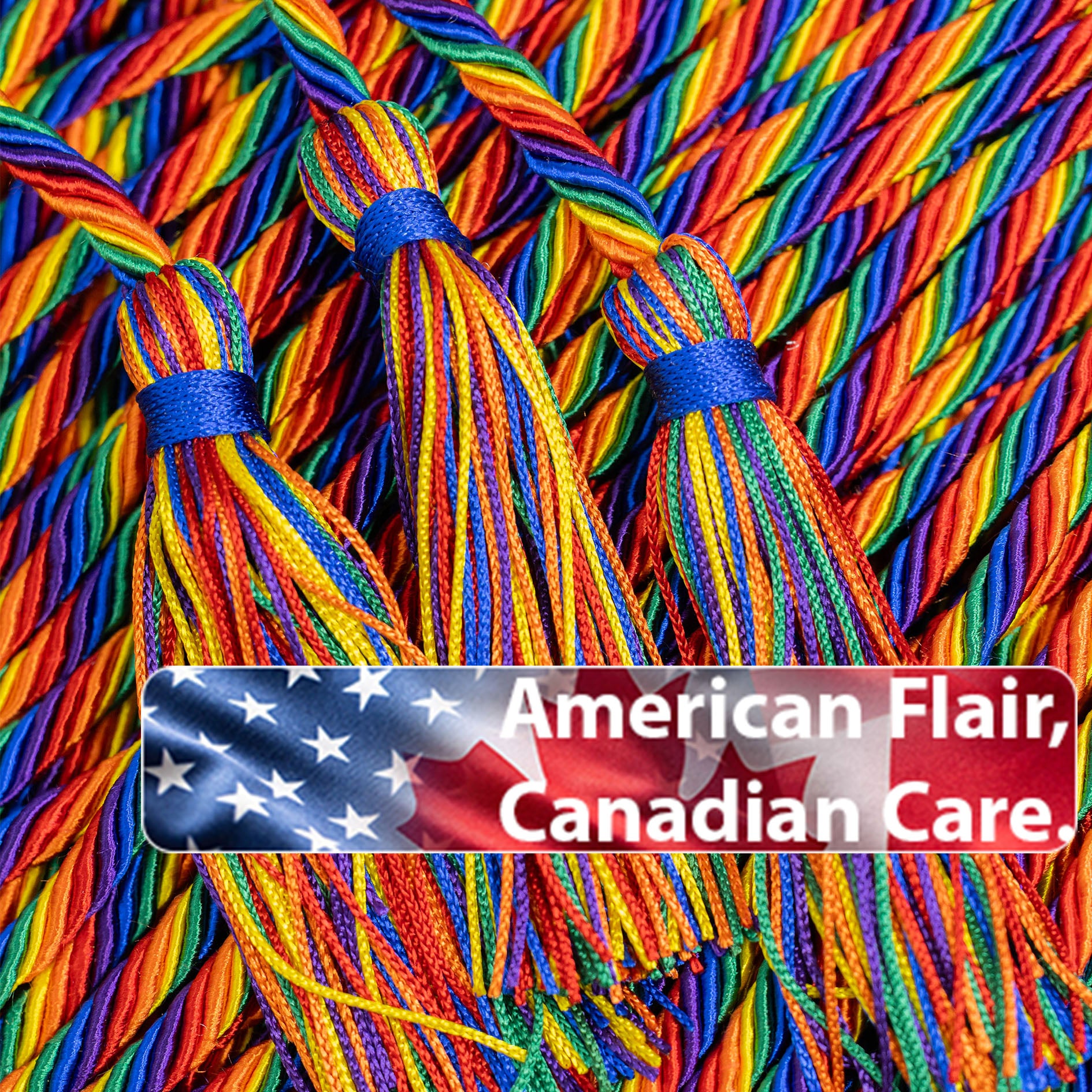 Rainbow Color Honor Cord Pride Cord