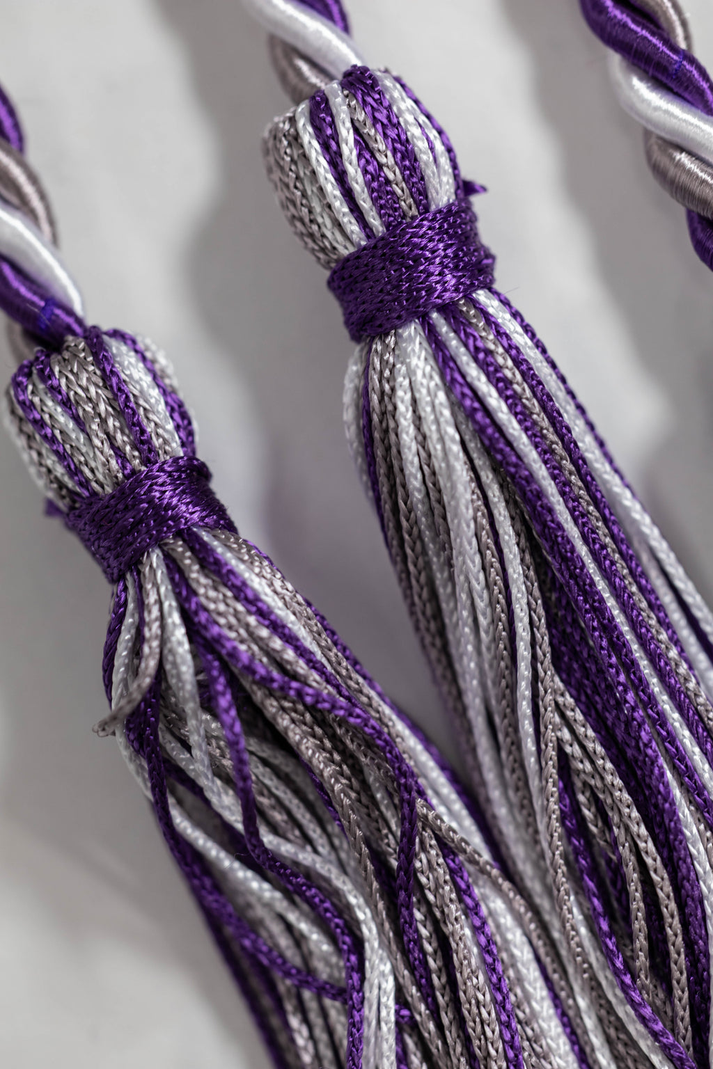 PLATINUM, PURPLE, WHITE GRADUATION CORD, HONOR CORD