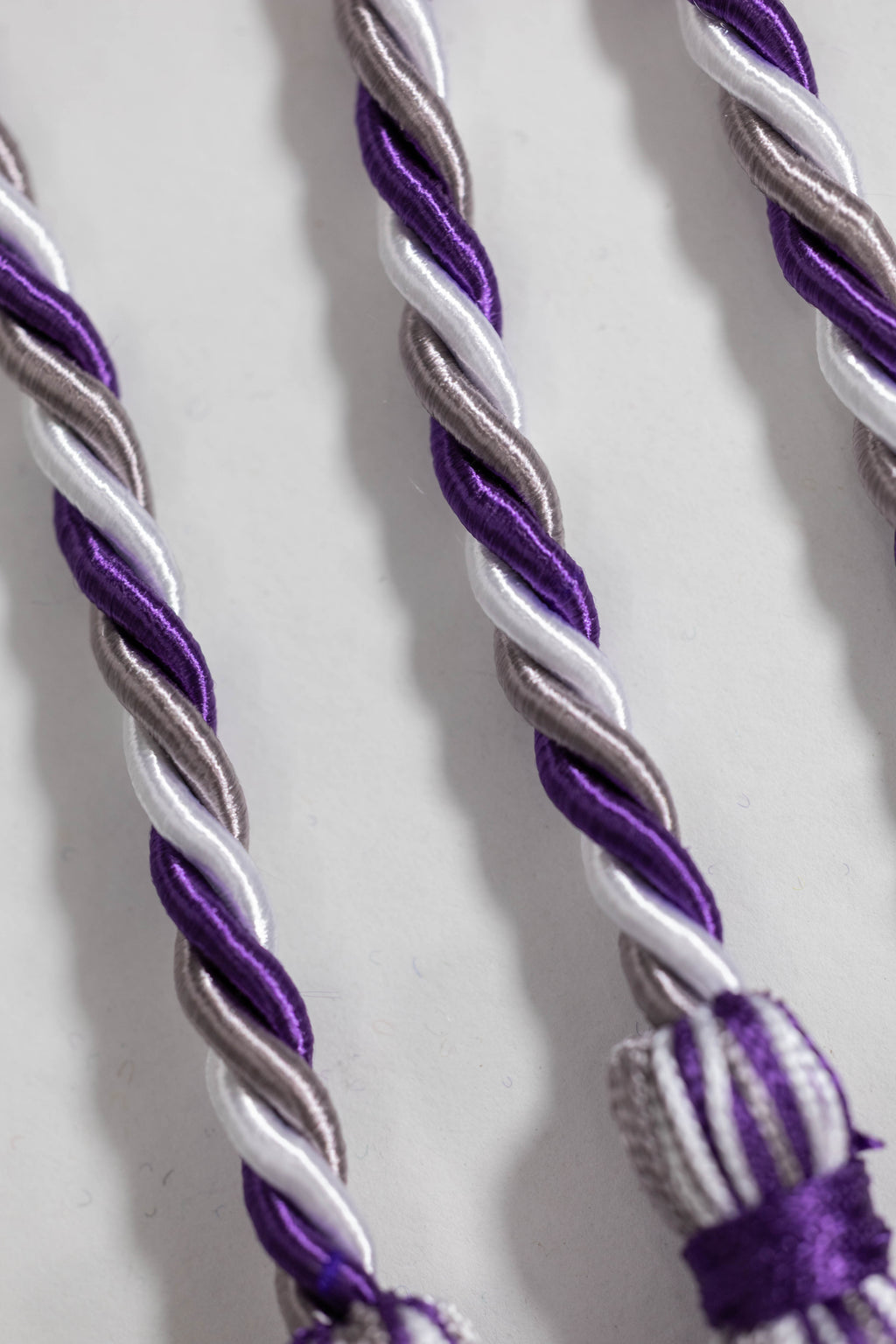 PLATINUM, PURPLE, WHITE GRADUATION CORD, HONOR CORD