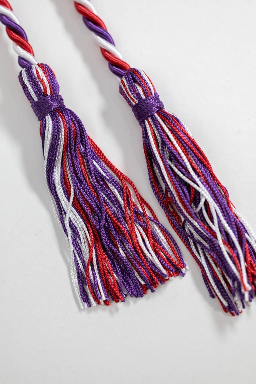 PURPLE, RED, WHITE GRADUATION CORD, HONOR CORD