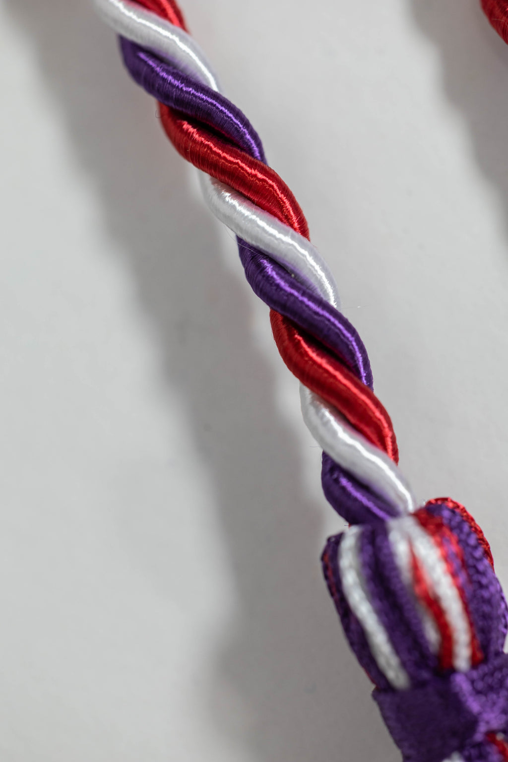 PURPLE, RED, WHITE GRADUATION CORD, HONOR CORD