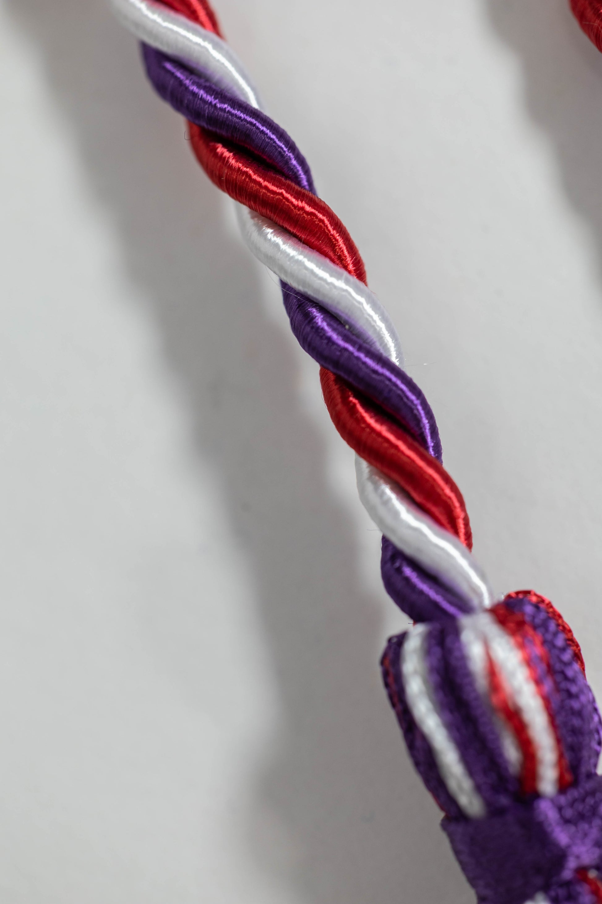 PURPLE, RED, WHITE GRADUATION CORD, HONOR CORD