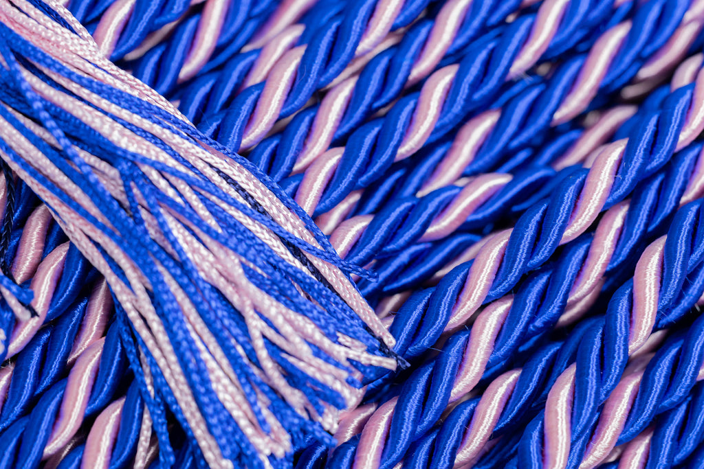 Royal Blue, Royal Blue, Pink Graduation Honor Cord | Jack & Jill