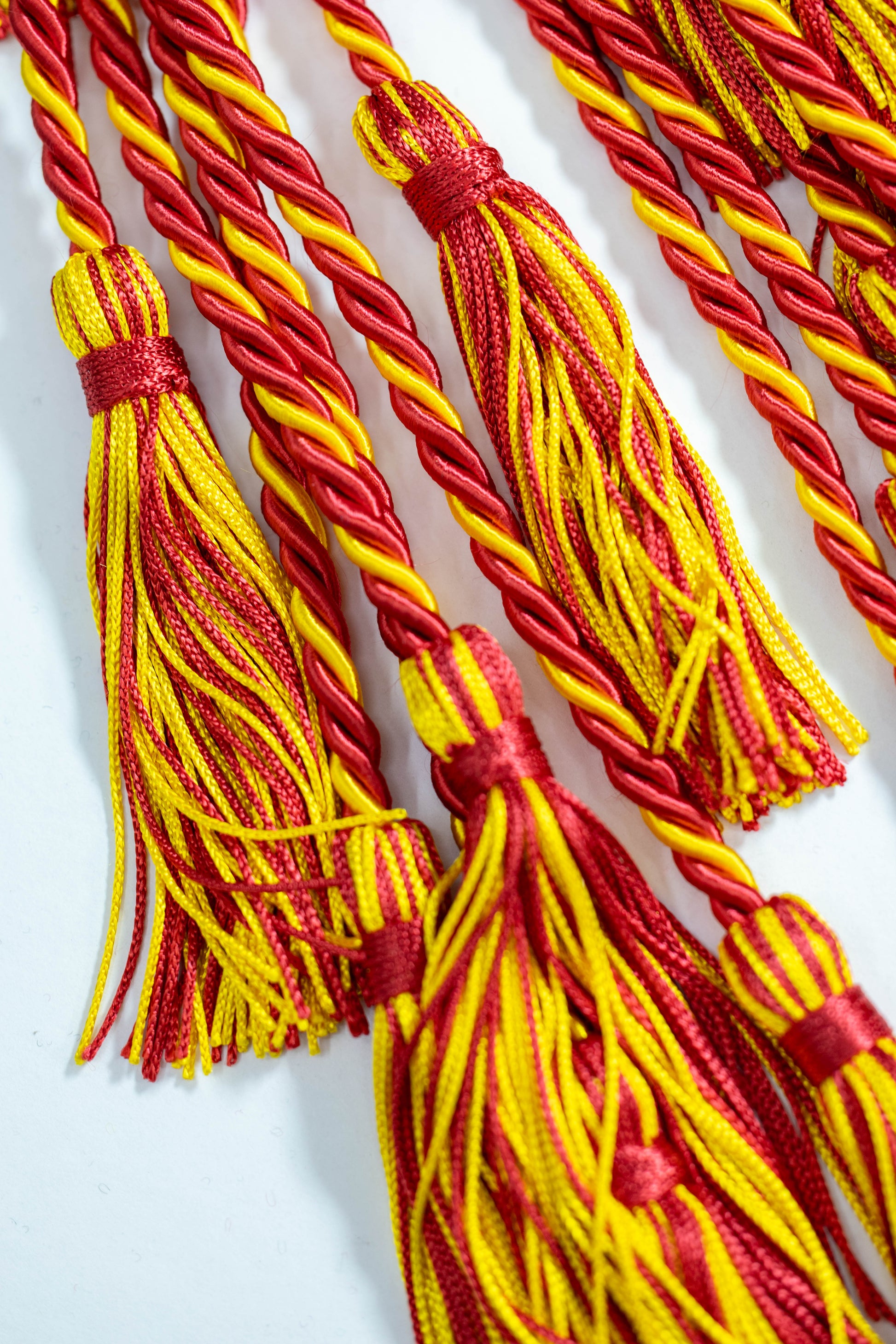 RED, RED, GOLD GRADUATION CORD, HONOR CORD