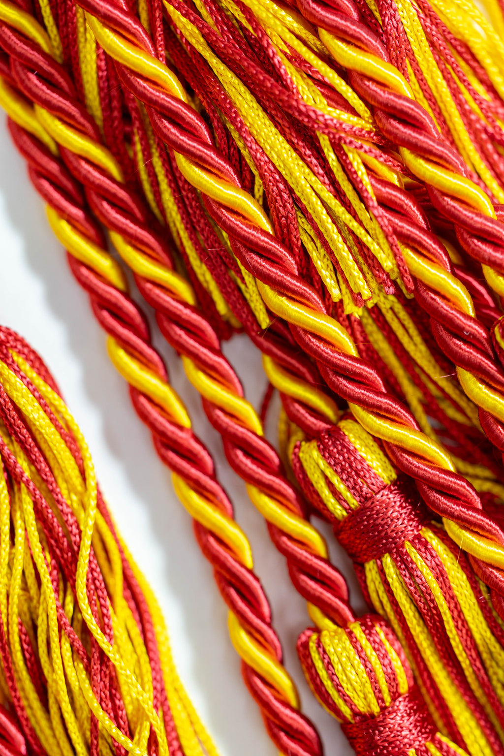 RED, RED, GOLD GRADUATION CORD, HONOR CORD