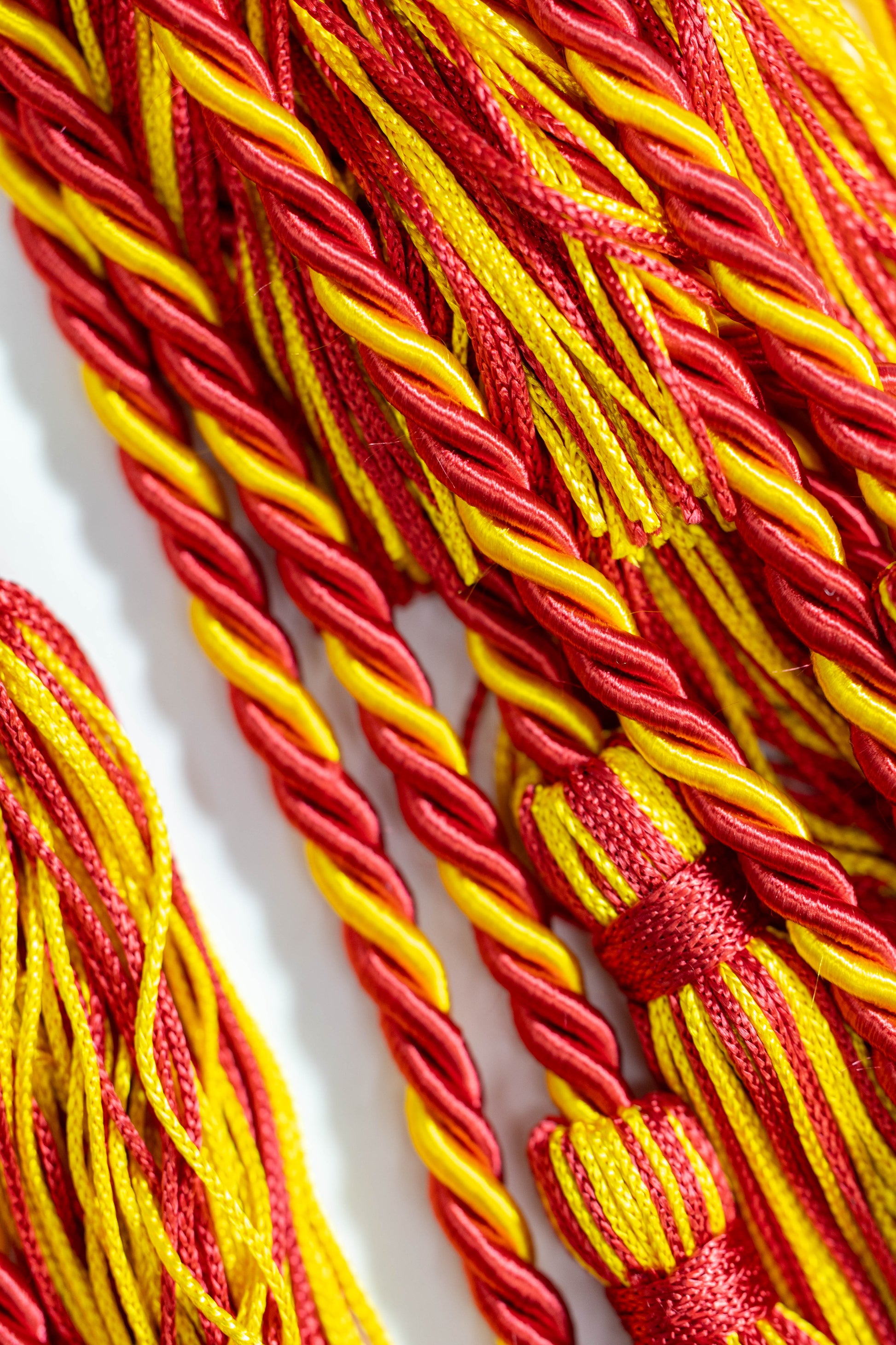 RED, RED, GOLD GRADUATION CORD, HONOR CORD