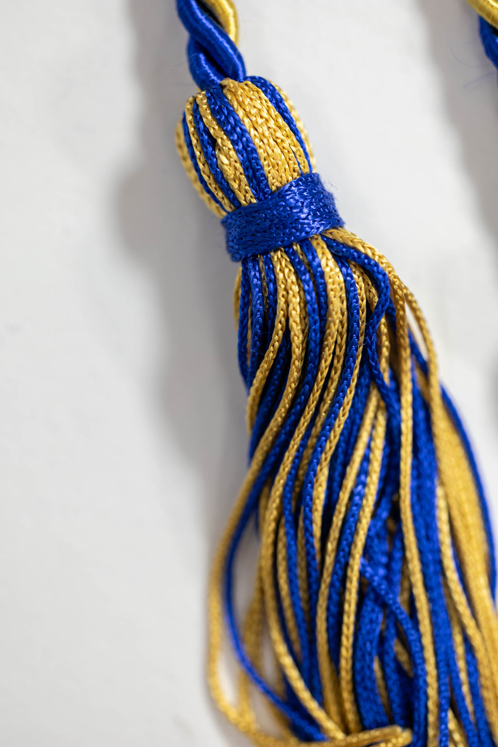 ROYAL BLUE, ROYAL BLUE, ANTIQUE GOLD GRADUATION CORD, HONOR CORD