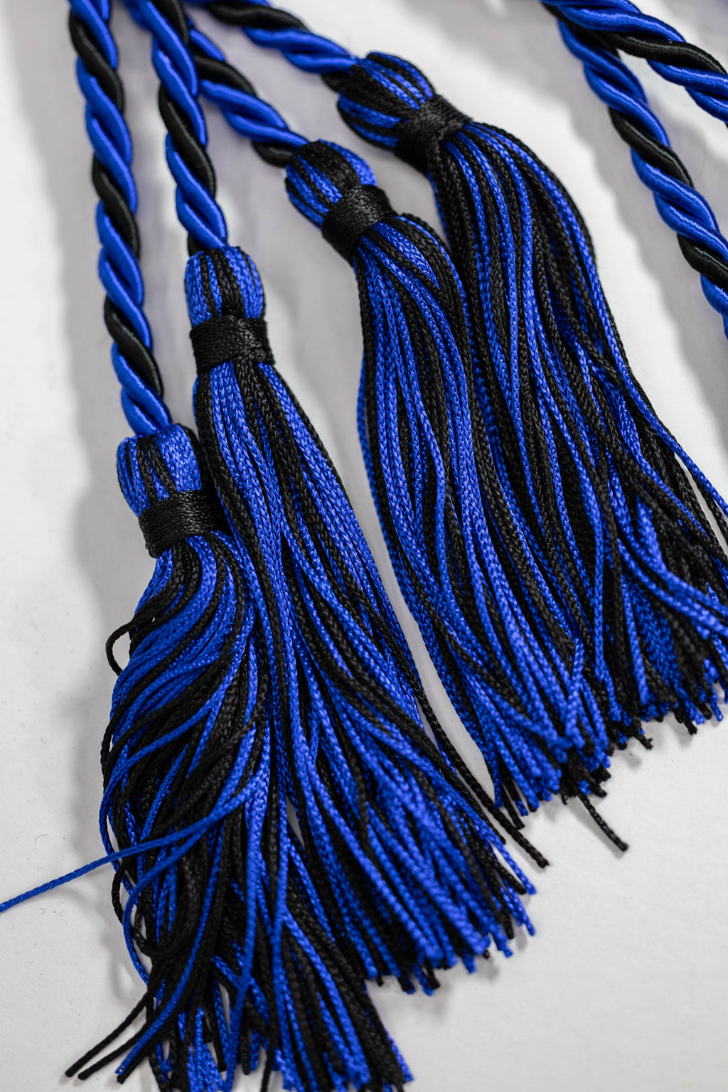 ROYAL BLUE, ROYAL BLUE, BLACK GRADUATION CORD, HONOR CORD