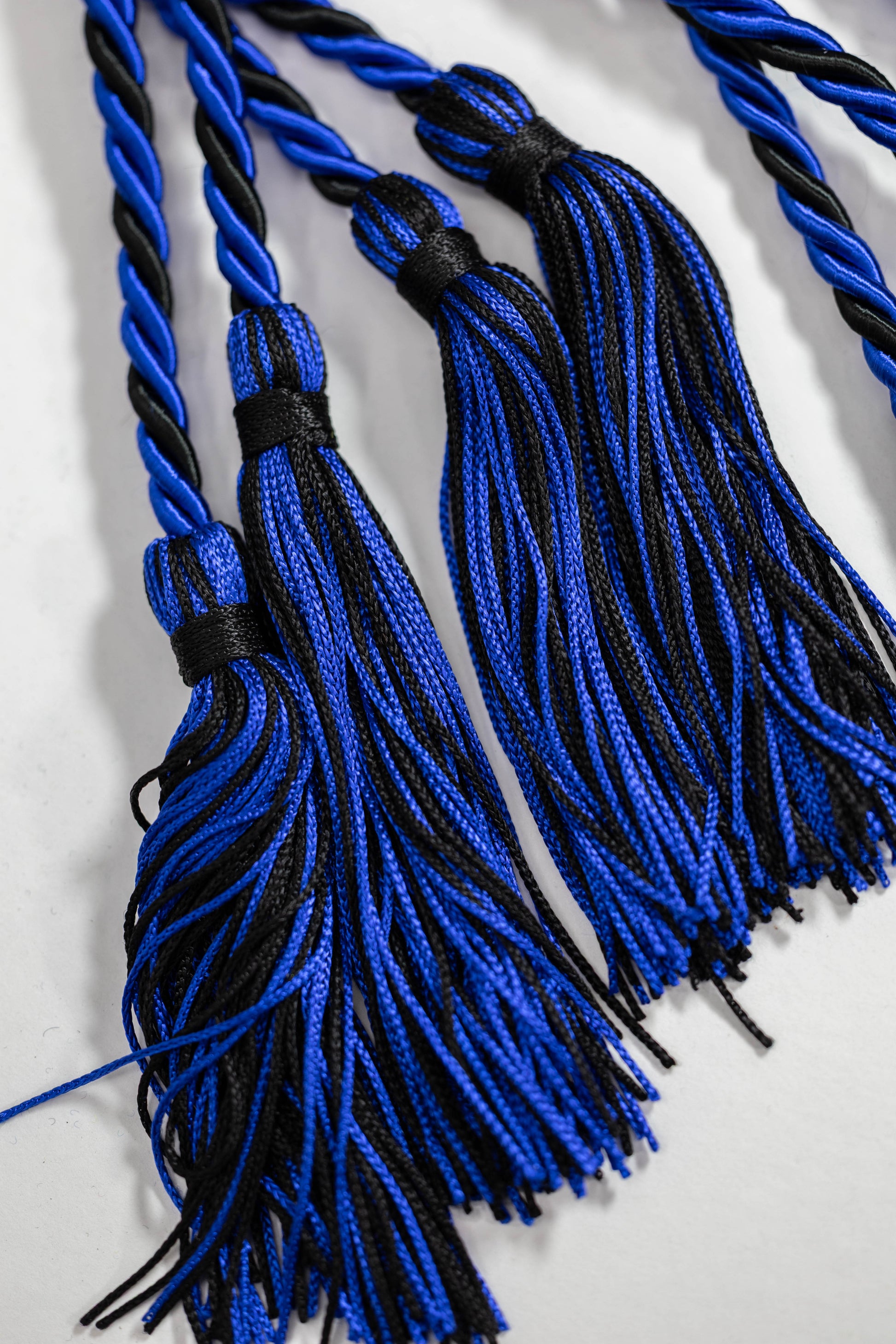 ROYAL BLUE, ROYAL BLUE, BLACK GRADUATION CORD, HONOR CORD