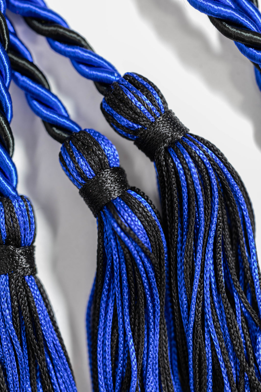 ROYAL BLUE, ROYAL BLUE, BLACK GRADUATION CORD, HONOR CORD