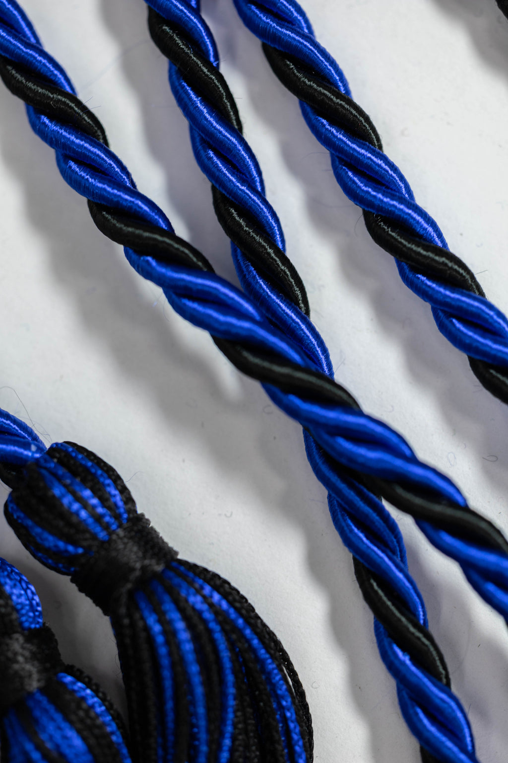 ROYAL BLUE, ROYAL BLUE, BLACK GRADUATION CORD, HONOR CORD