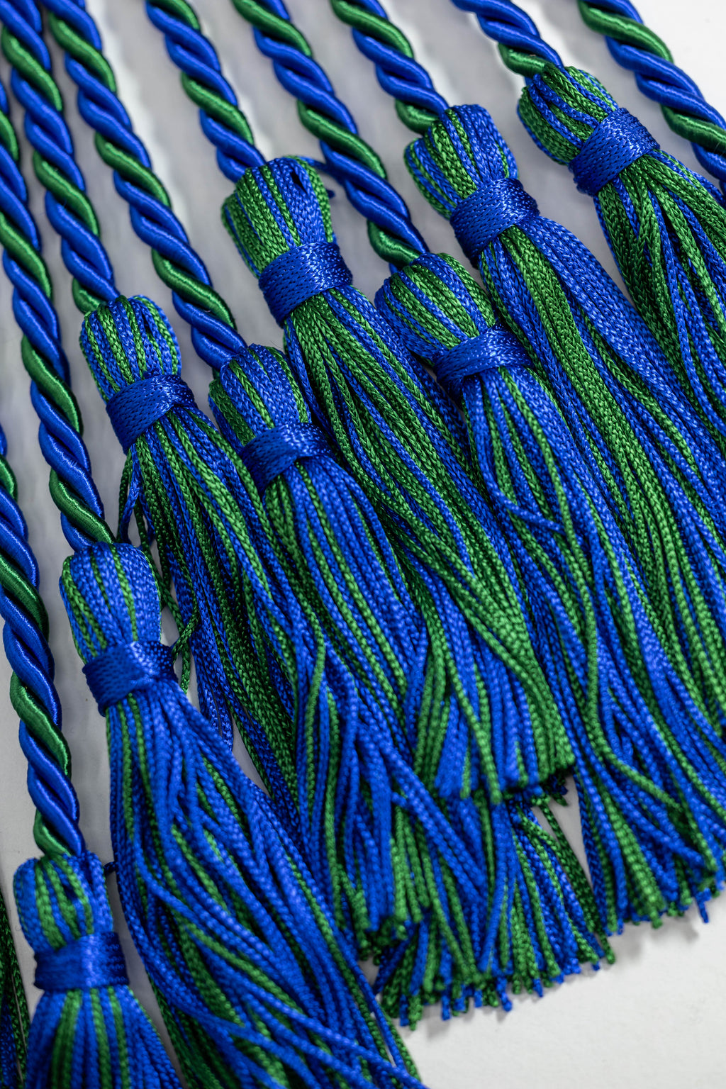 Royal Blue, Royal Blue, Green Graduation cord, Honor Cord (Copy)