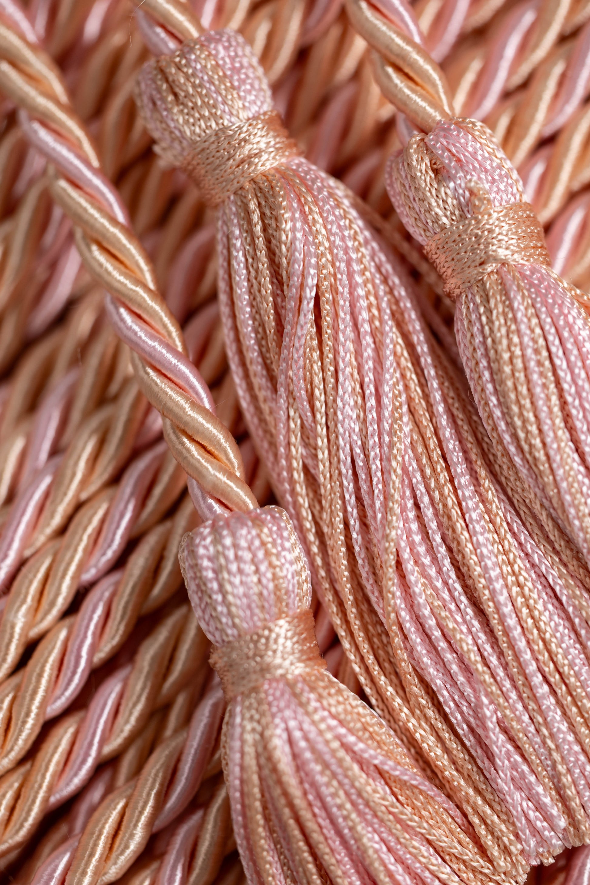 SALMON, SALMON, PINK GRADUATION CORD, HONOR CORD