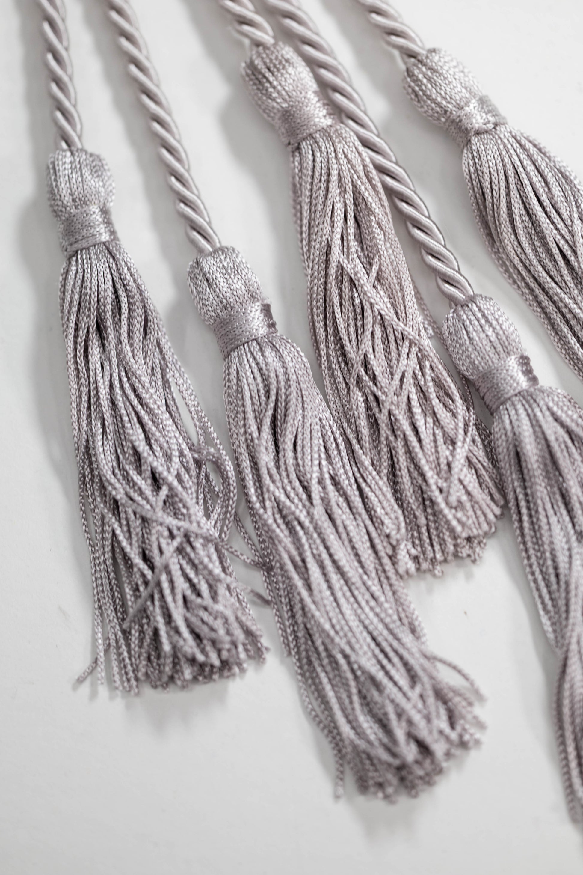 SILVER GRADUATION CORD, HONOR CORD SOLID