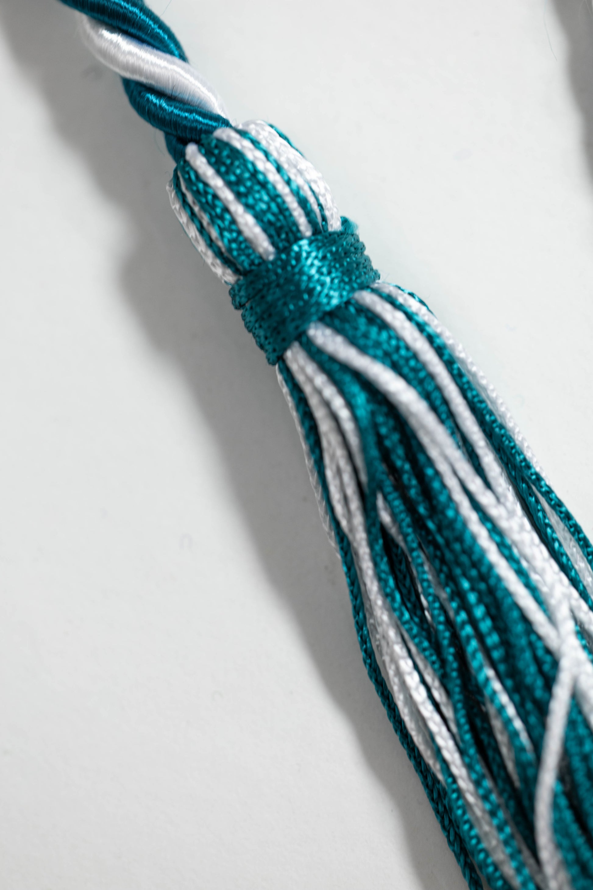 TEAL, TEAL, WHITE GRADUATION CORD, HONOR CORD (Copy)