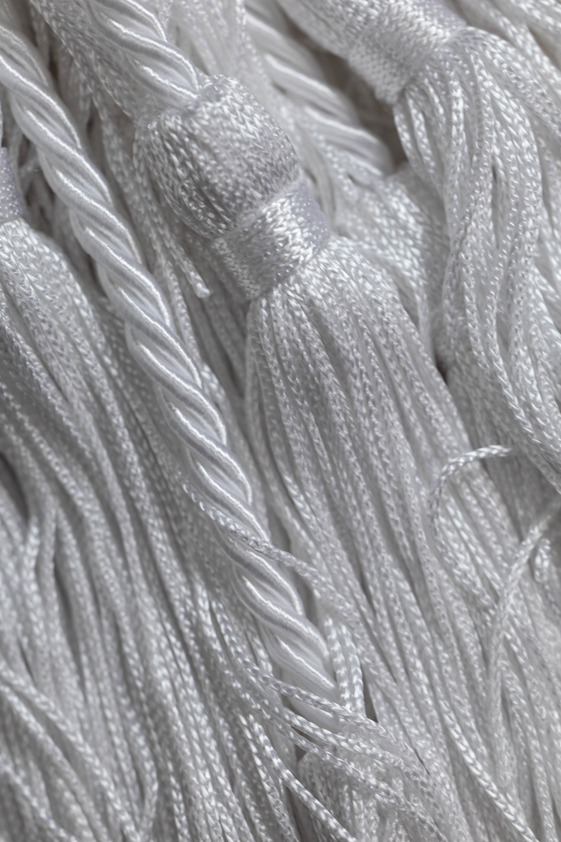 WHITE GRADUATION CORD, HONOR CORD SOLID