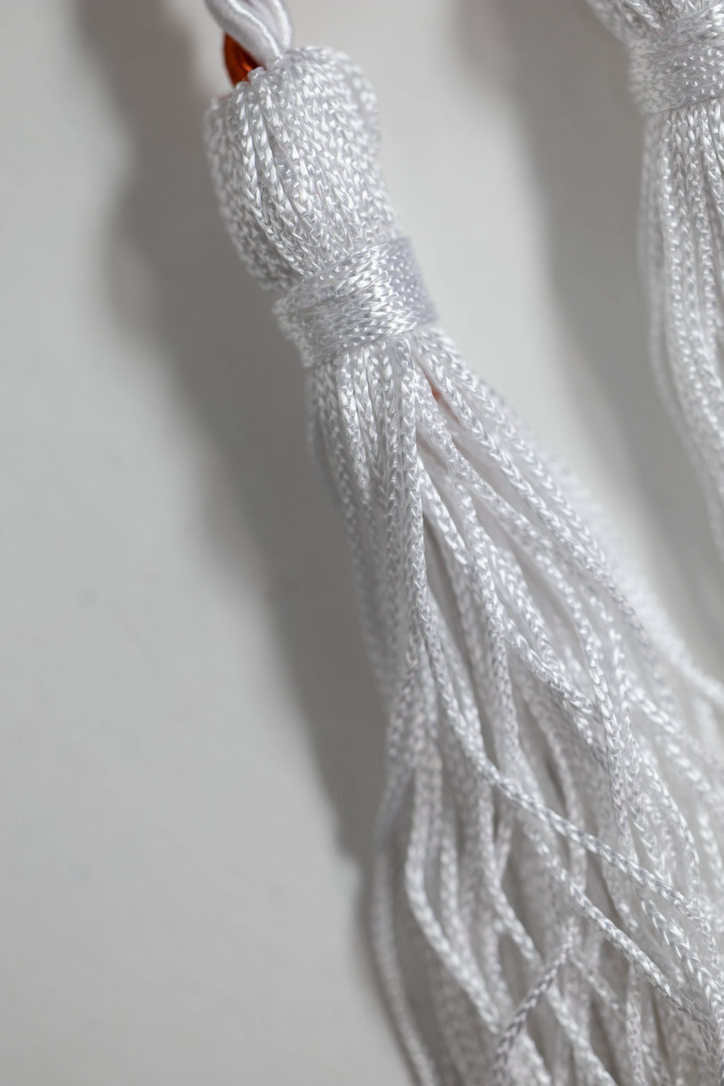 White, White, Burnt Orange Whit white tassel Graduation cord, Honor Cord