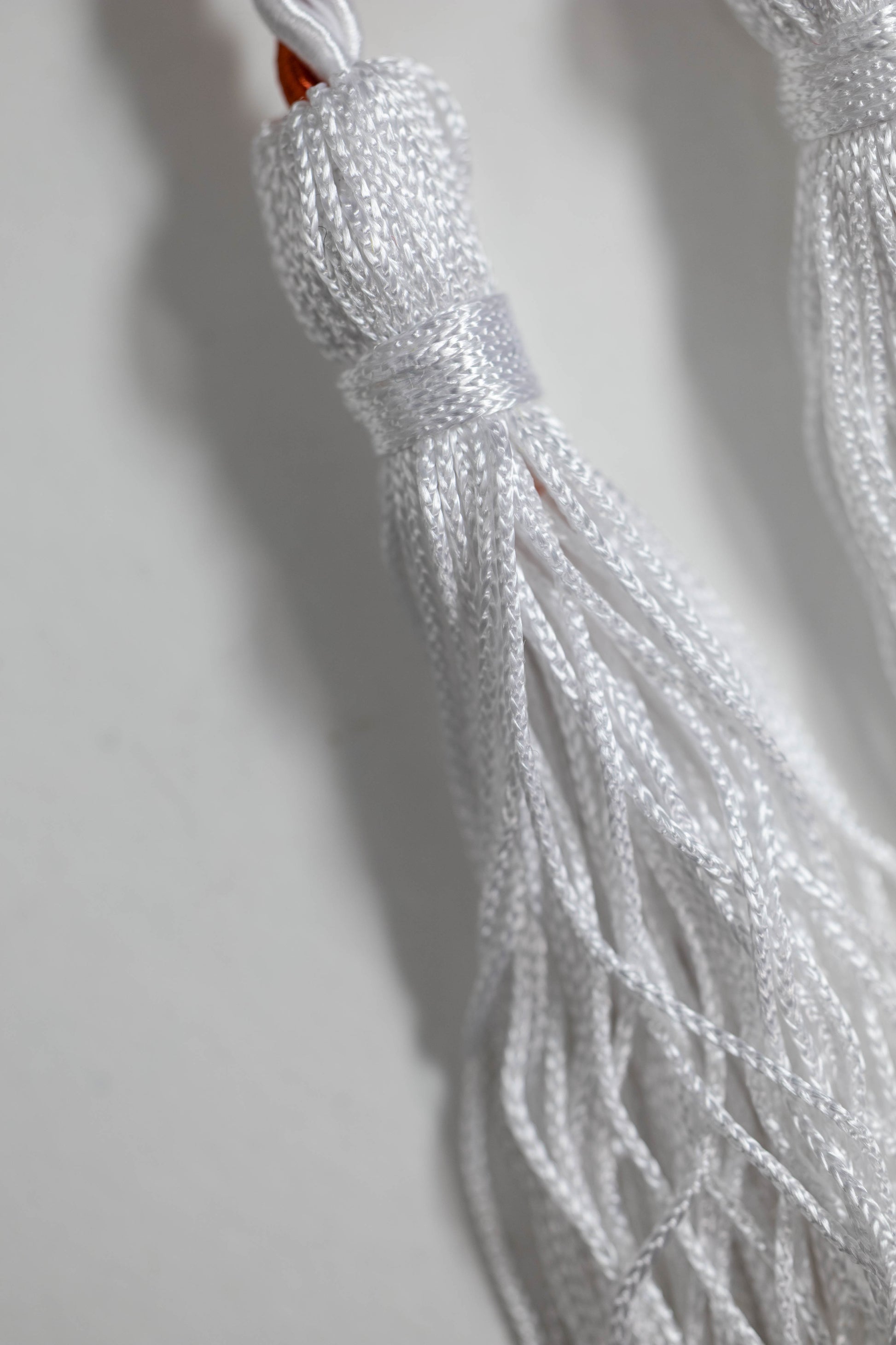 White, White, Burnt Orange Whit white tassel Graduation cord, Honor Cord
