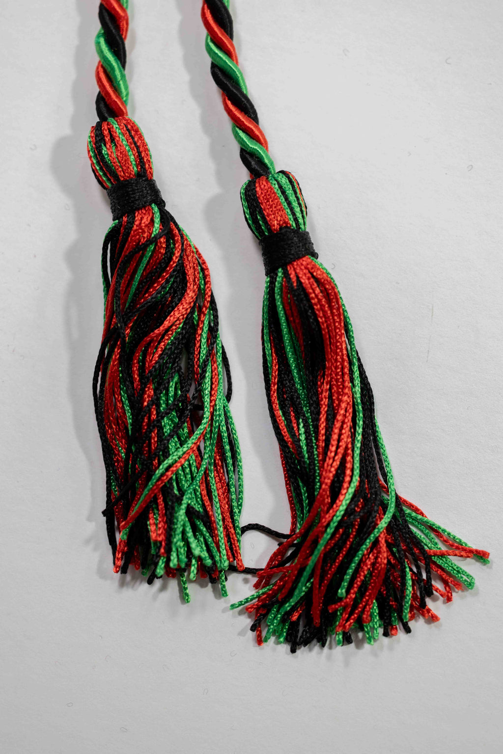 Black, Emerald Green, Red Graduation Honor Cord | Afghanistan