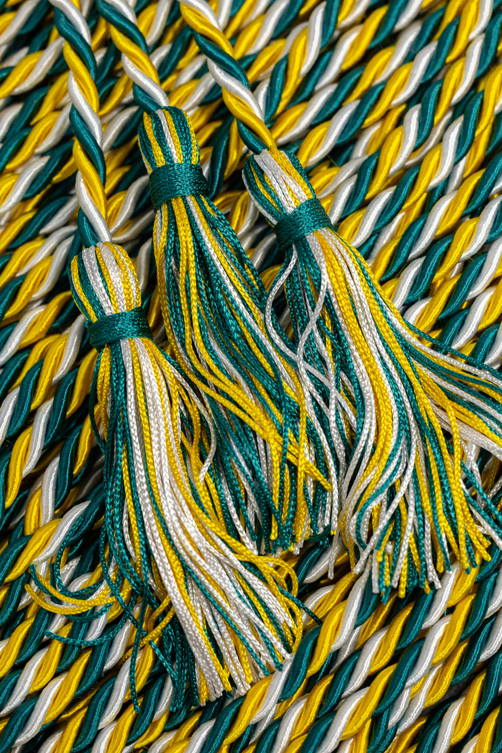 Gold, Teal, White Graduation Cord Honor Cord