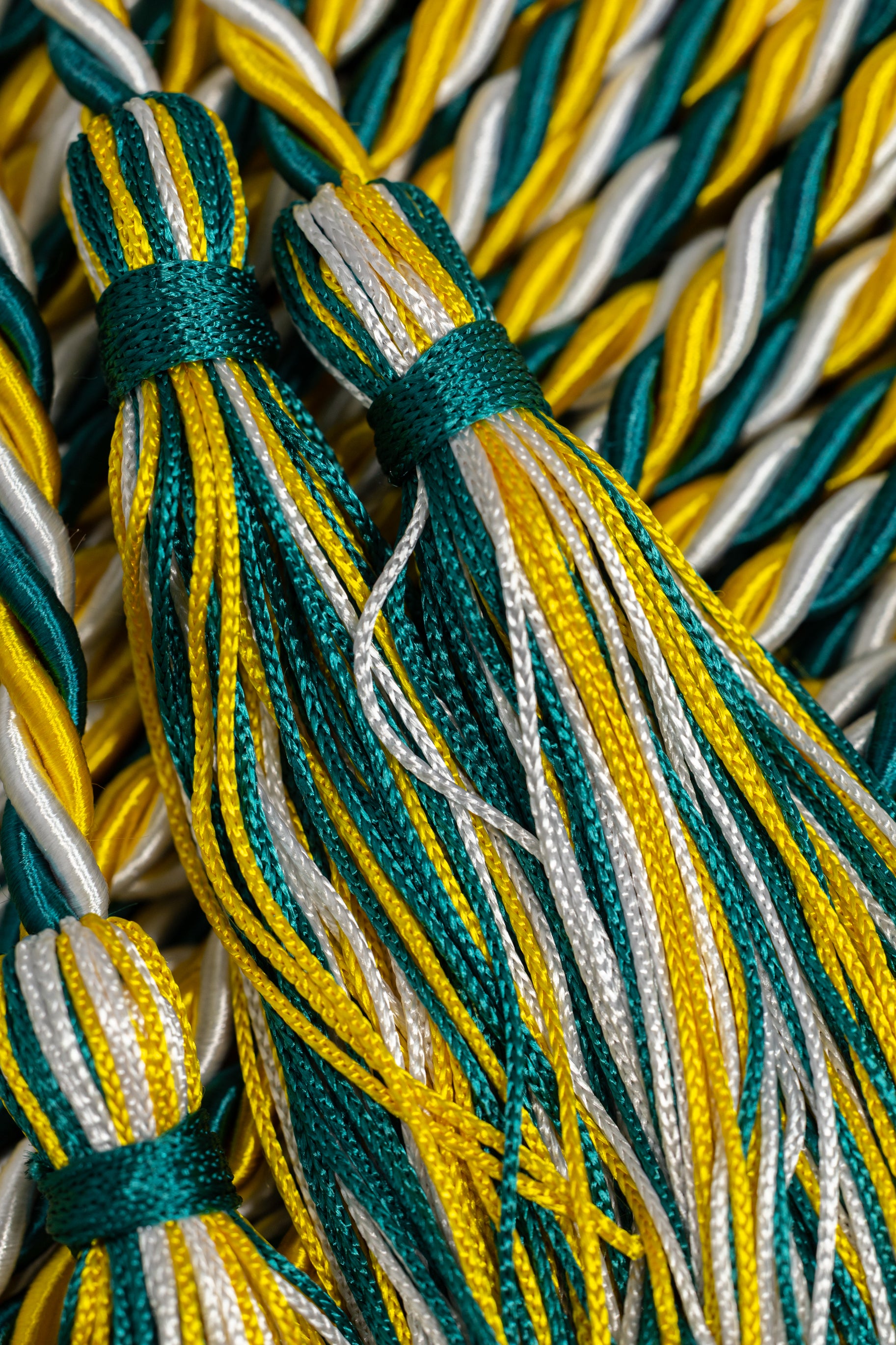 Gold, Teal, White Graduation Cord Honor Cord