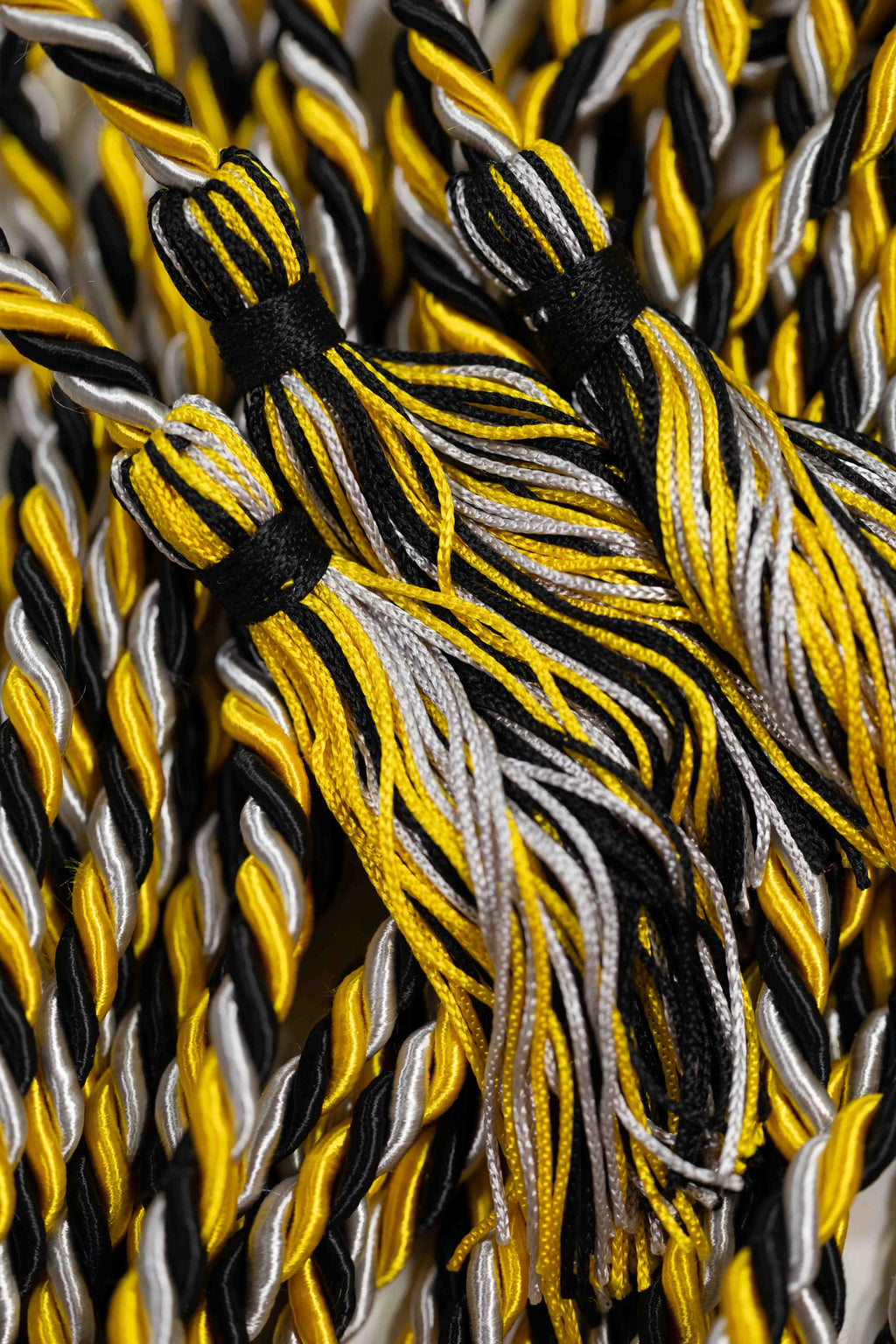Black, Gold, Silver Graduation cord, Honor Cord