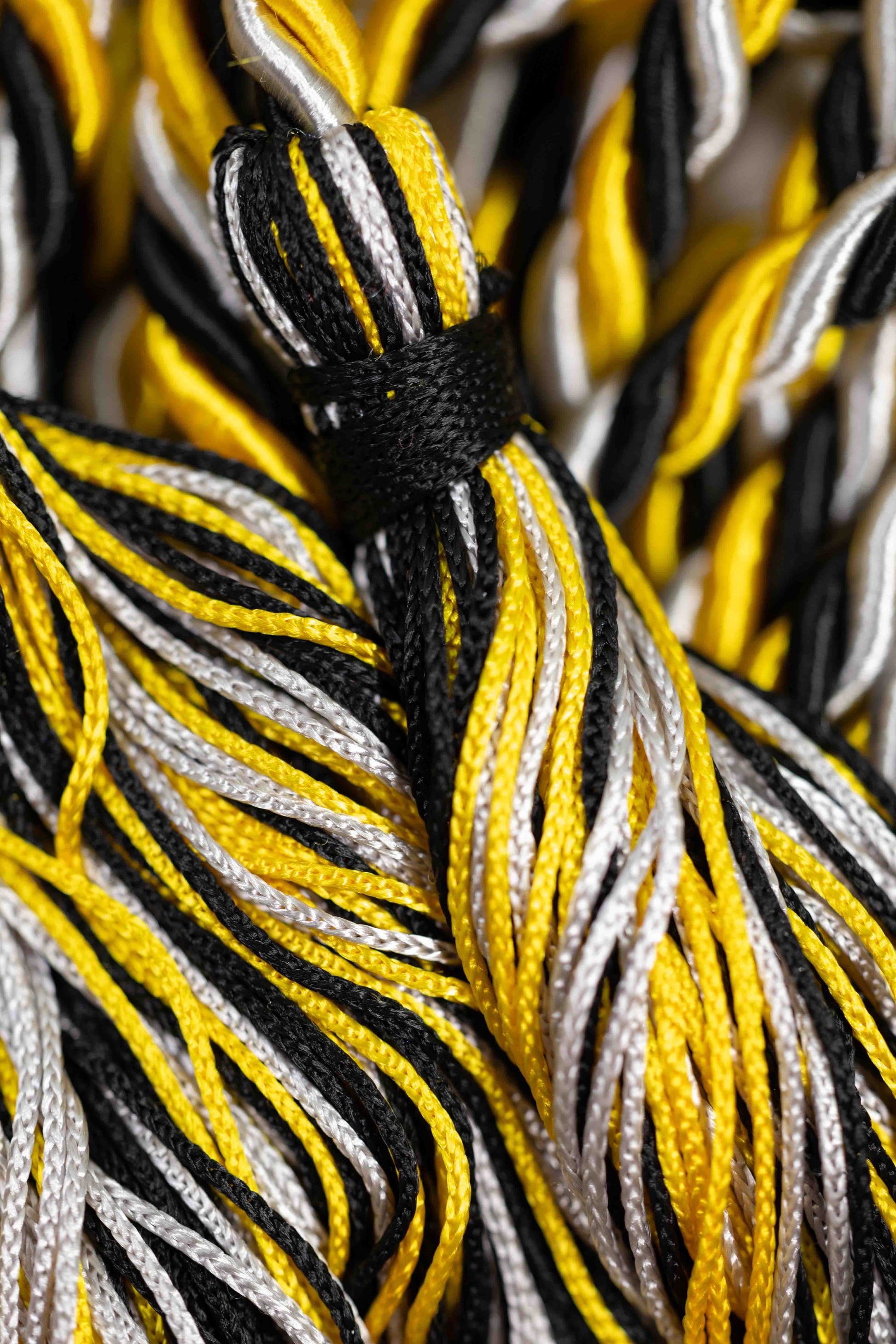 Black, Gold, Silver Graduation cord, Honor Cord