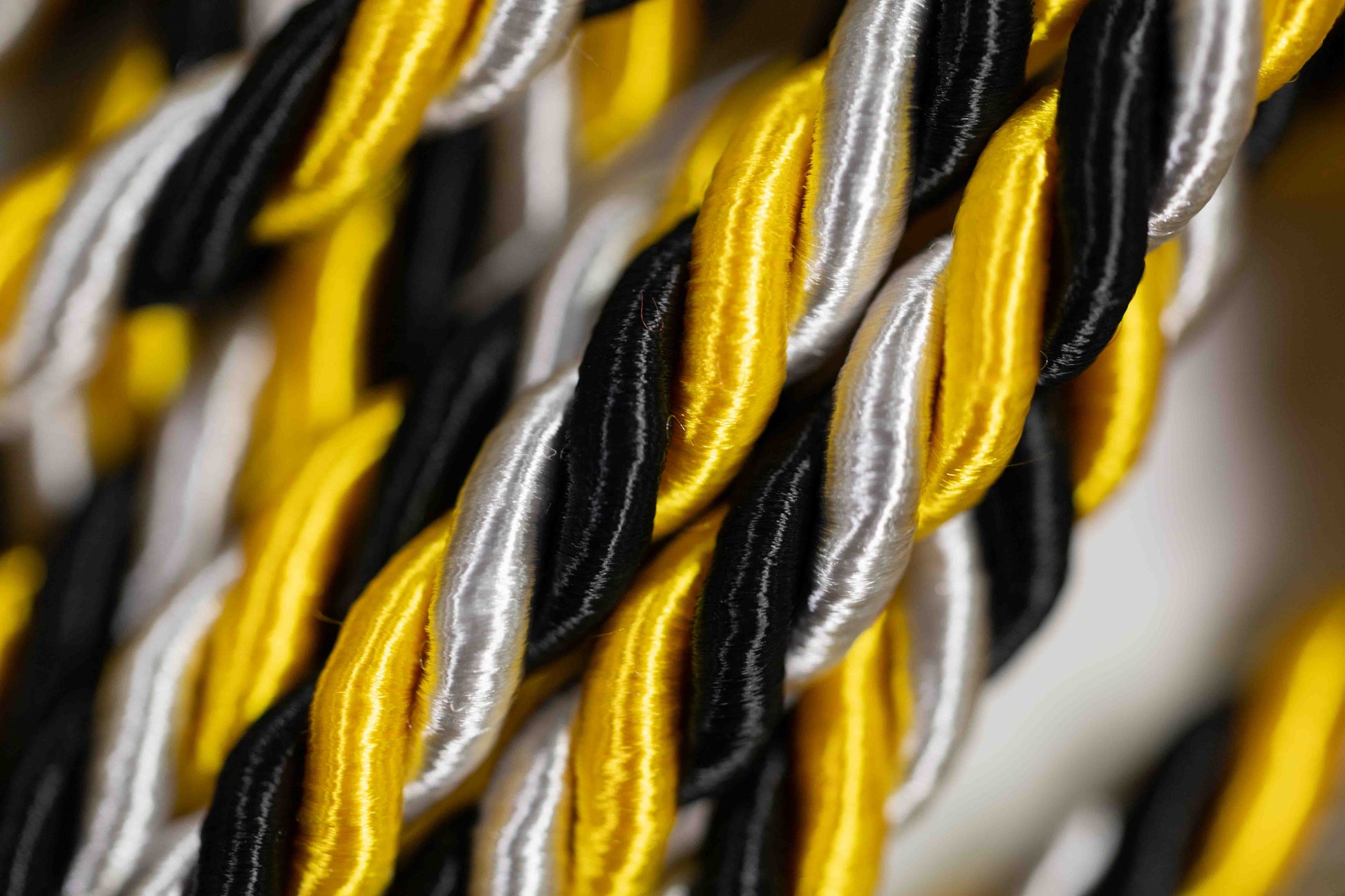 Black, Gold, Silver Graduation cord, Honor Cord