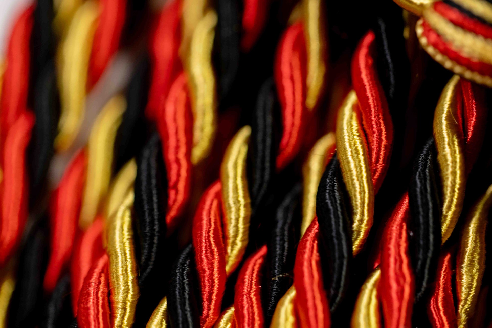 BLACK, OLD GOLD, RED GRADUATION CORD, HONOR CORD